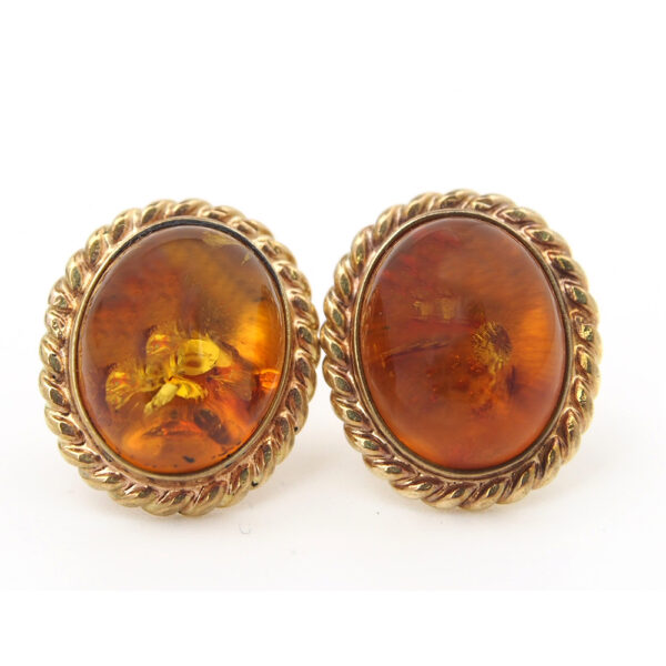 Amber Stud Earrings